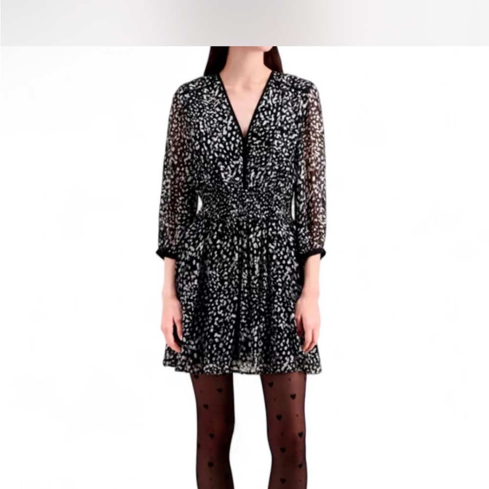 The Kooples Grunge Leopard Mini Dress🖤Listed $175 ($375)